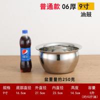 不锈钢油盆带盖子商用接油盆油缸装油盆厨房油鼓子大猪油盆和面盆