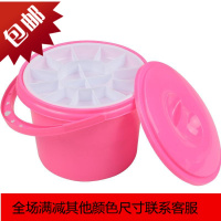 多功能塑料水桶美术画画便携洗笔桶水粉水彩颜料洗笔桶调色盘