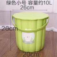 家用手提塑料水桶加厚大号桶洗拖把桶塑料桶小圆桶宿舍洗澡洗衣桶