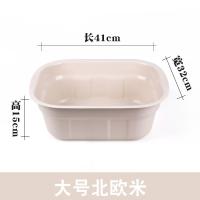 家用长方形塑料洗脸盆加厚加深大容量学生宿舍洗衣服盆宠物洗澡盆