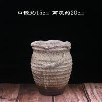 多肉老桩花盆法师粗陶大口径陶罐复古透气紫砂盆处理一个