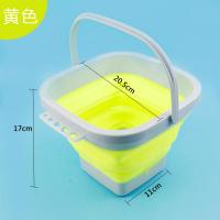 方形硅胶美术折叠水桶圆形洗笔桶涮笔筒水粉水彩画颜料美术绘画