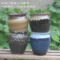 法师多肉植物老桩陶土复古大号口径陶罐陶瓷粗陶多肉肉花盆透气