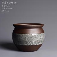 紫砂蝴蝶兰花盆陶瓷哥窑复古家用多肉植物肉肉盆栽透气陶土盆