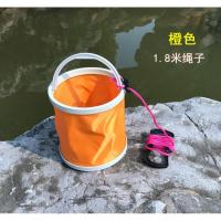 钓鱼打水桶可折叠装鱼桶加厚钓鱼活鱼箱带绳小鱼桶渔具鱼护取水桶