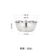 304特厚不锈钢盆家用洗菜盆和面盆圆形大汤盆调料缸打蛋盆料理盆