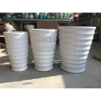 黑白色螺纹特大号高筒陶瓷花盆散尾葵绿萝发财树凤尾松金钱树  