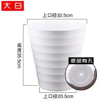 特大号仿陶瓷螺纹散尾葵花盆发财树大盆栽绿植圆形树脂