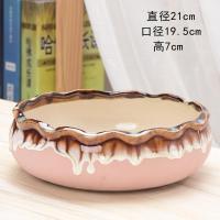 水仙铜钱水培花盆碗莲荷花缸金钱盆多肉无孔陶瓷大号