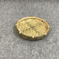 手工编织子家用圆形簸箕有孔凉晒干货竹筛竹匾米筛竹制品装饰