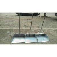 不锈钢簸箕 铁皮畚斗单个撮箕垃圾铲家用加厚脱卸金属灰斗3个