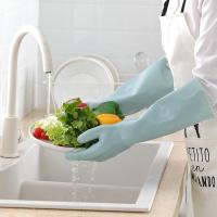 一体绒家务加绒加厚洗碗手套女冬天洗衣服手套防水洗车保暖手套男