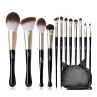 12支黑猫化妆刷套装全套刷子眼影刷腮红散粉刷彩妆工具