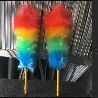 。真鸡毛掸子鸡毛扫伸缩家用车用床刷不毛鸡毛扫专业除尘