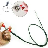 下水道疏通神器弹手捏垃圾通渠沟子去污坐便器夹子水打捞弹簧