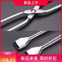 加长不锈钢垃圾夹子火钳夹子拾物器取物器环卫垃圾钳食品夹碳夹子