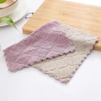 10条装家用刷碗布抹布家务清洁布防水百洁防油洗碗布吸水不沾油