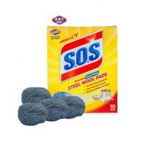 SOS清洁球 含皂柠檬 万能去污刷 多种用途钢丝绒球 