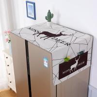 冰箱盖布单开双开洗衣机罩冰箱防尘罩棉麻防水盖巾微波炉防尘布