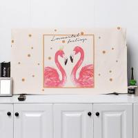 电视机罩子棉麻家用布艺防尘罩套55英寸挂式盖布液晶曲面电视盖巾