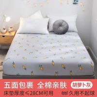 全棉床笠单件纯棉床罩防滑固定床垫套罩保护套防尘罩