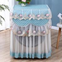 滚筒布艺洗衣机防尘罩防水防晒全自动小天鹅海尔蕾丝洗衣机套盖布