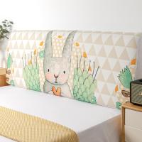 ins北欧床头罩1.8床弹力布1.5床软包防尘罩床背罩子保护套床头套