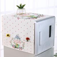 冰箱盖布布艺滚筒洗衣机布盖巾防水防开双开冰箱防尘罩盖巾