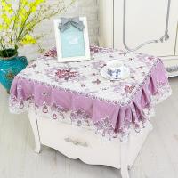 床头柜罩布艺盖布 小桌布茶几布田园冰箱多用盖巾电视机防尘罩