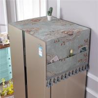 家用布艺冰箱盖布防尘罩对双开单开冰箱罩盖布巾欧式洗衣机罩