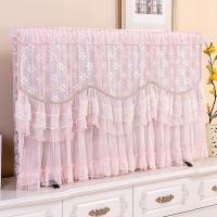 高档蕾丝电视机罩防尘罩挂式坐式55开机不取电视套65英寸防尘盖布