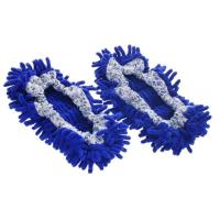 抹布拖地鞋套松紧带擦地拖鞋蓝色女生家用厨房平底套拖把擦地鞋扫