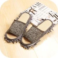 。拖地拖鞋可拆洗擦地鞋清洁扫把鞋冬季抹布鞋加厚包裹懒人