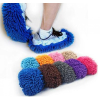 地板袜地板拖地靴套成人新款男女清新家用抹布拖把鞋罩擦地拖鞋。