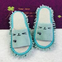 3送1 竹凉席春夏男女款 懒人擦地拖鞋 木地板拖地清洁拖鞋 可拆洗