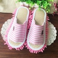 加厚鞋子打扫毛圈换洗家居灰色鞋底创意擦地拖鞋懒人拖地鞋。