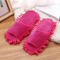 出口韩国雪尼尔懒人擦地拖鞋居家拖鞋四季春秋露趾拖鞋毛巾料棉拖