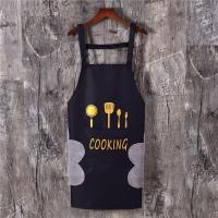 可擦手围裙背带日式家用厨房防水防油时尚成人女男士工作服定制