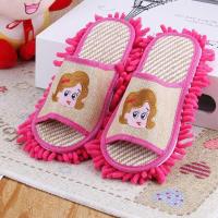 春夏秋款可拆洗雪尼尔擦地拖鞋懒人拖鞋儿童鞋套地板拖地