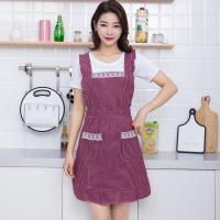 防水围裙女纯棉公主家用厨房做饭韩版时尚餐厅背带式做饭防油罩衣