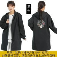 可爱罩衣女冬季加绒大褂围裙大人长袖时尚加厚防水厨房外穿工作男