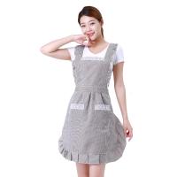 围裙防水双层女背心式可爱甜美公主背带韩版时尚厨房做饭围腰花边