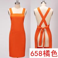 围裙定制LOGO印字韩版时尚工作服火锅奶茶店歪咪超市广告围裙女定