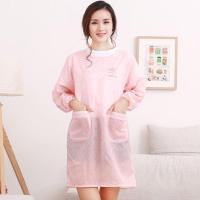 发廊大褂工作服理发师罩衣剪发防尘美发店长款反穿衣围裙防水染发