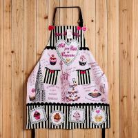 paris glam纯棉出口法国原单加厚围裙厨房圣诞个性无袖围裙
