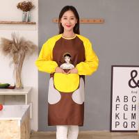 发廊洗头助理工作服理发店美发师烫染防水韩版男女服装染发 围裙