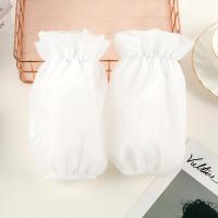 秋冬袖套女短款韩版蕾丝学生成人护袖防污套袖简约可爱透明网纱