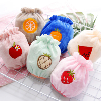 3双装儿童袖套秋冬可爱卡通宝宝套袖男女童小孩护袖绒款防污袖头