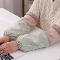 韩版双层长款袖套女办公工作防污套袖秋冬成人家务护袖