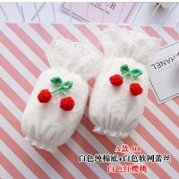 儿童袖套女宝宝蕾丝护袖套头婴幼儿可爱纯棉套袖公主不防水秋冬季